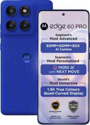 MOTOROLA Moto Edge 60 Pro 5G Unlocked Dual SIM-12GB 256GB-NO USA