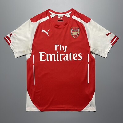 ARSENAL PUMA 2014/2015 FOOTBALL SOCCER HOME JERSEY #11 OZIL SIZE