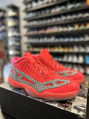 Nike Air Jordan 11 XI Retro Low IE Flash Red Crimson Size 14