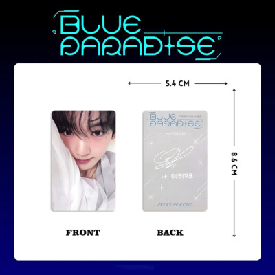 9pcs Set ZB1 BLUE PARADISE SEEK HIDE Ver Self Made COLLECTOR Card