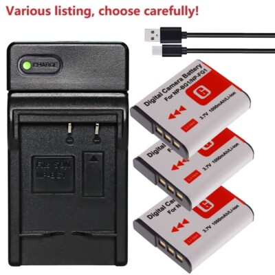 NP-BG1 Battery or Charger for Sony CyberShot DSC-W120 DSC-W170 DSC