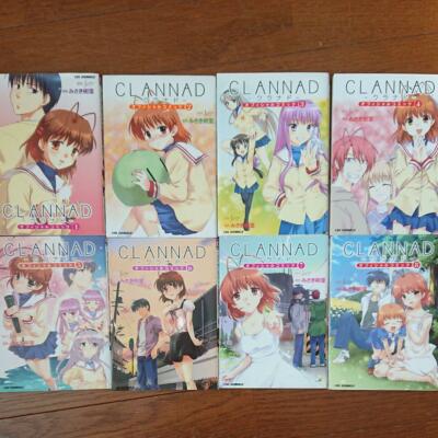 CLANNAD Vol.1-8 Complete Set Japanese language manga Comics no