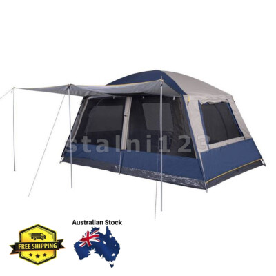 Oztrail Hightower Mansion 8 Person Tent Camping Outdoors 4WD Swag