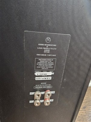 Linn Index Speakers Bookshelf Black Audio Wood Pair Tested