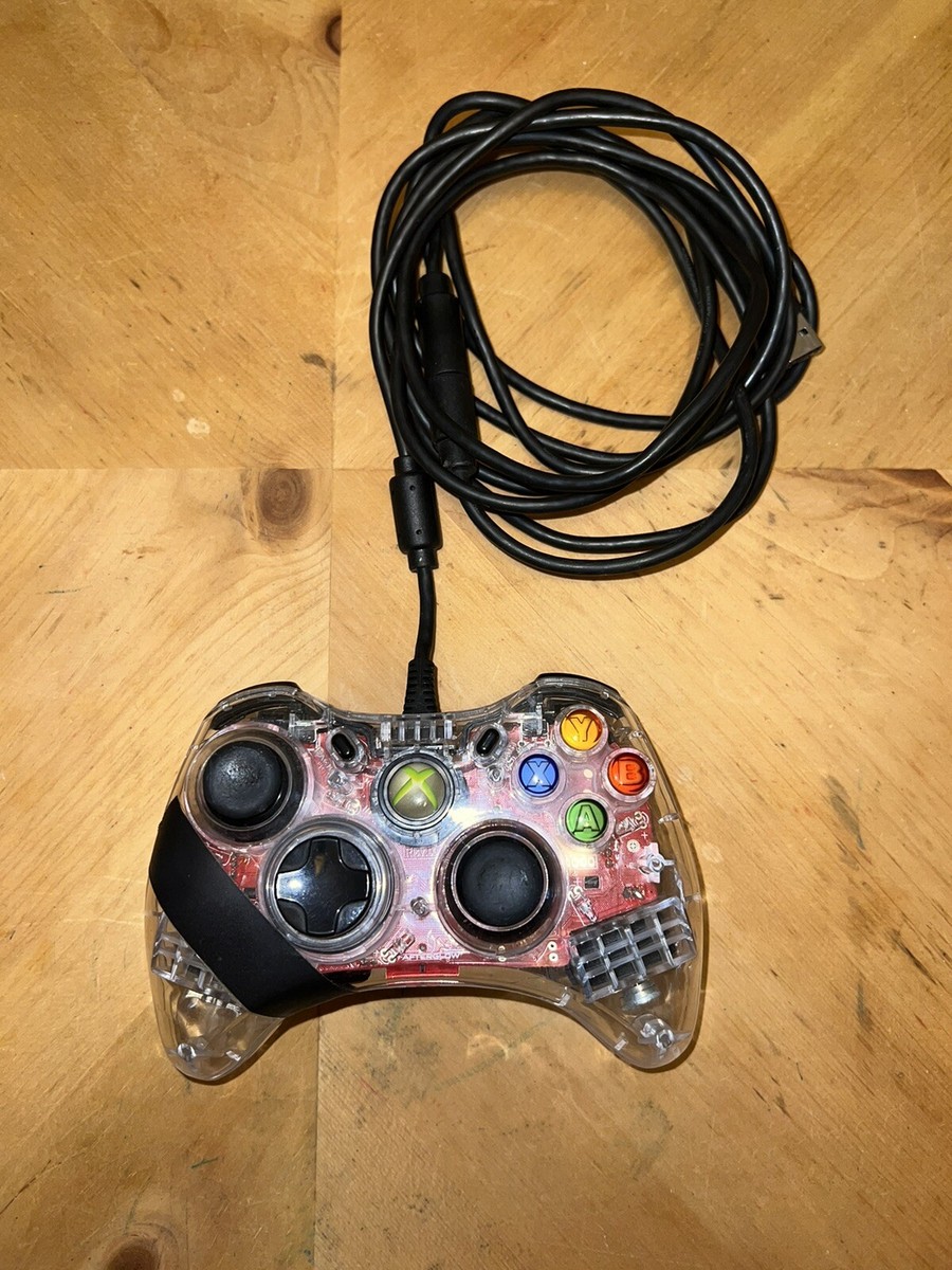 PDP Afterglow Controller AX.1 Clear Red for Microsoft Xbox 360