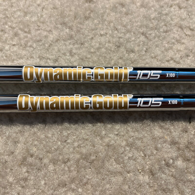 TOUR ISSUE DYNAMIC GOLD X100 LONG IRON SHAFTS/38.1”-38.6”/2 PULLS
