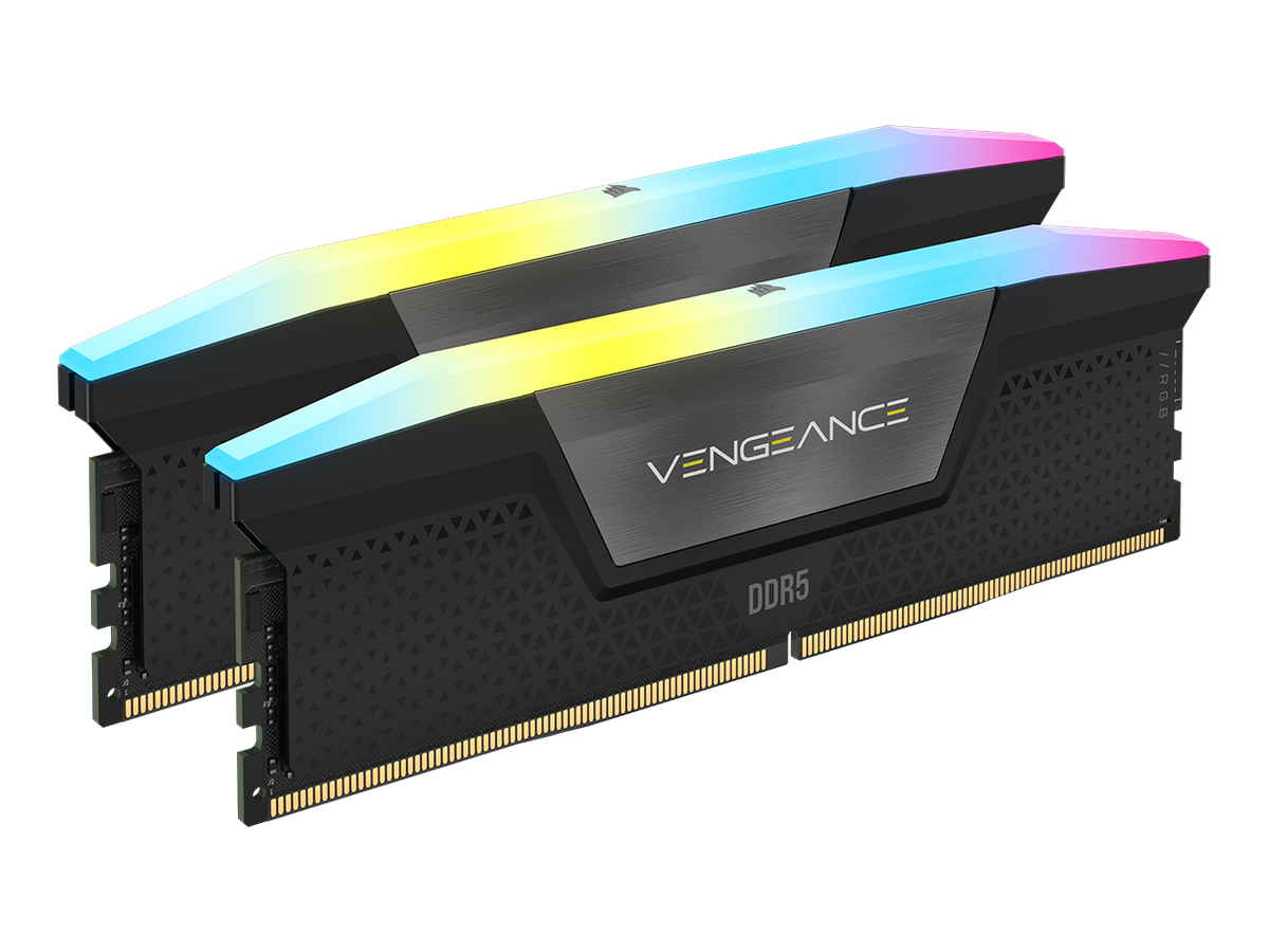 CORSAIR Vengeance RGB 16GB (2 x 8GB) 288-Pin PC RAM DDR5 5200 (PC5