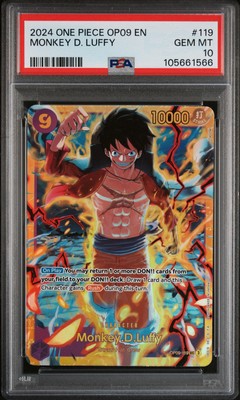2024 ONE PIECE OP09 MONKEY D. LUFFY #119 PSA 10 ENGLISH | eBay