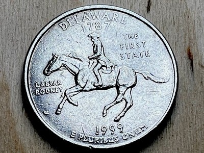 1999 Delaware Quarter “Spitting Horse” Error – Caesar Rodney