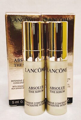 2X Lancome Absolue The Serum Intensive Concentrate 5ml 0.16 oz/ea