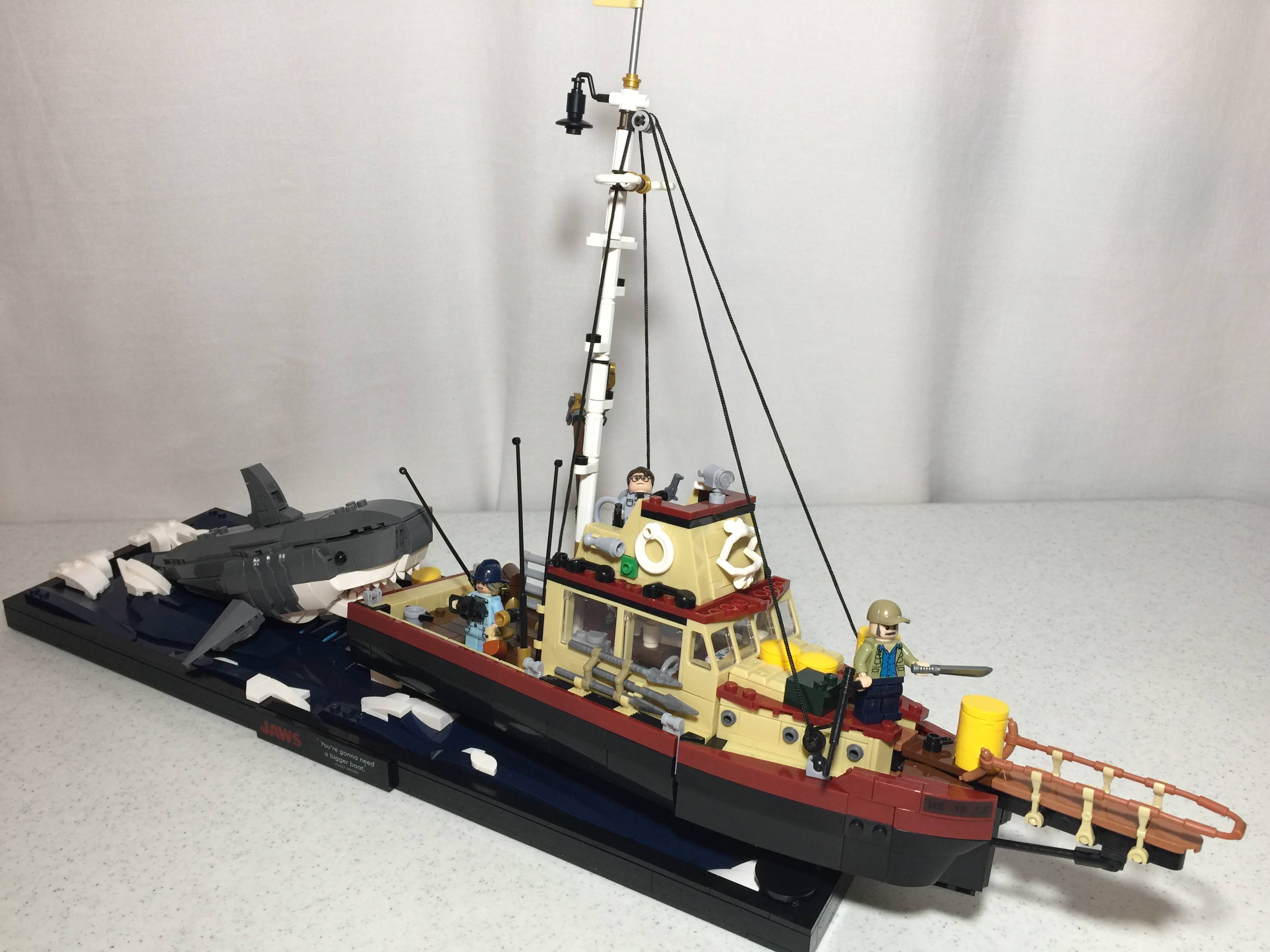 just finished the Jaws Set Diorama (unlicensed LB0229/BSFX)(Lego