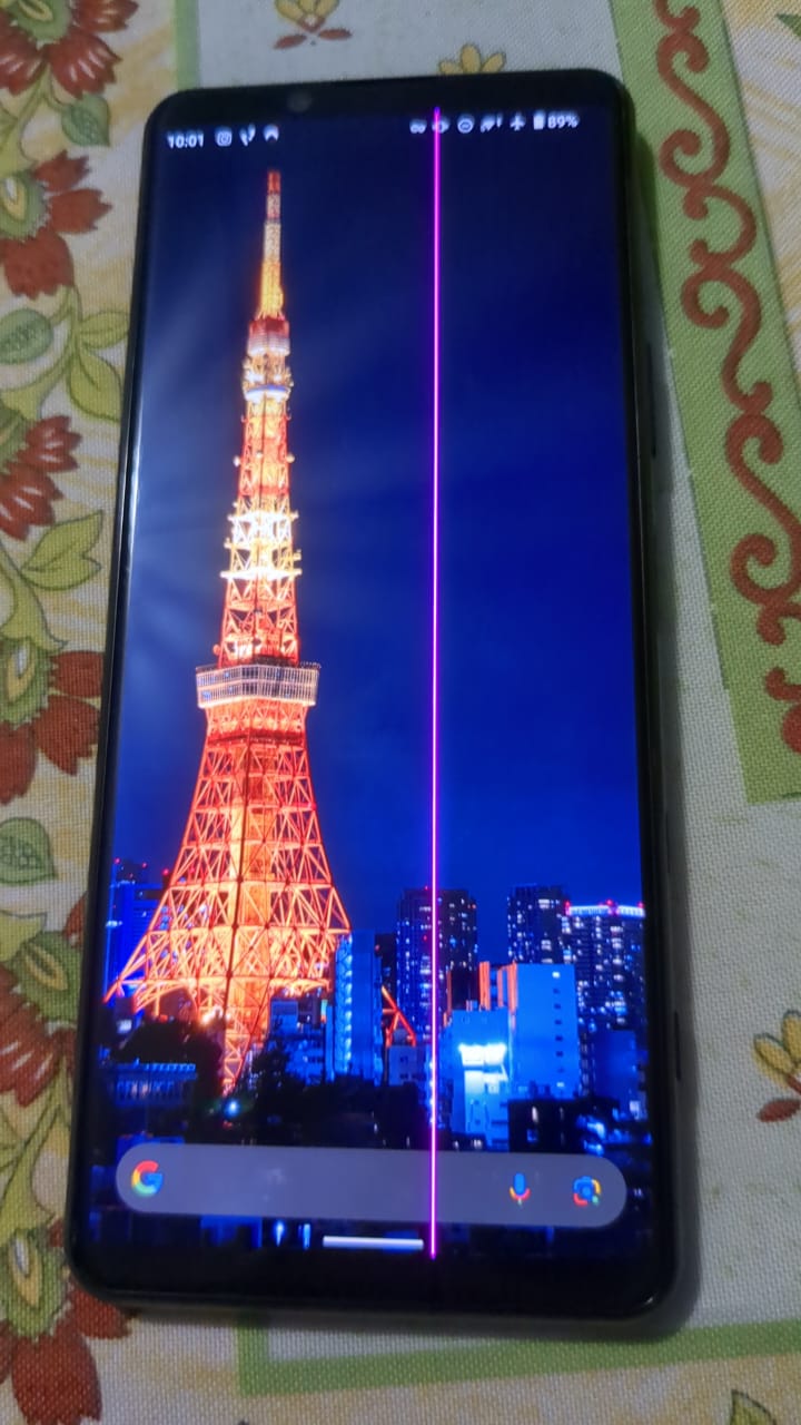 紫の縦線がXperia 5iiに出てるんだけど、何か解決策ある？ おすすめ