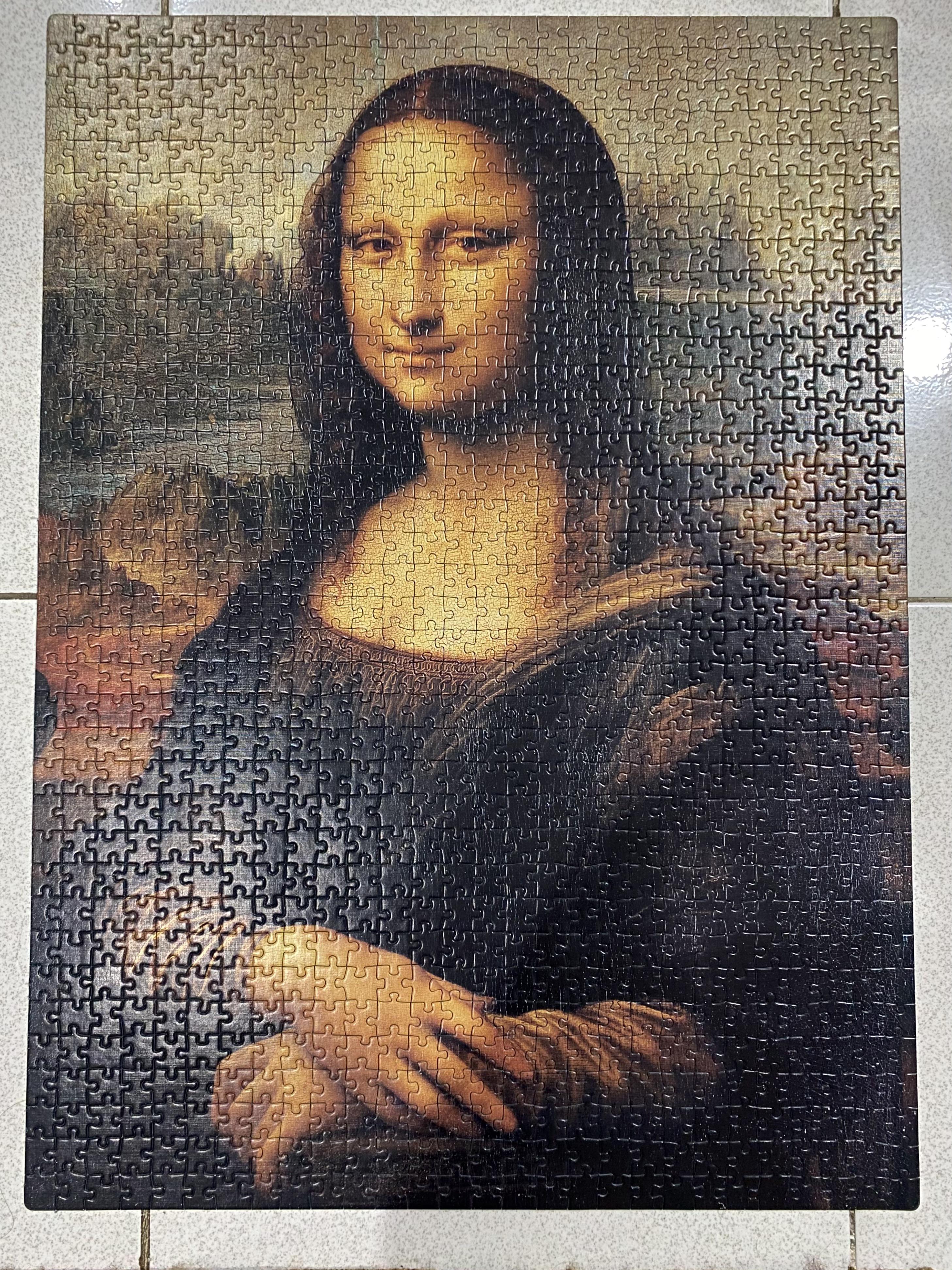 1000pc Clementoni Mona Lisa Puzzle (the hardest puzzle I've done