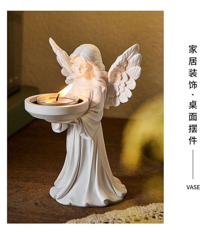 楽天市場】レトロ 天使の 燭台 豪華 ライト ニッチ 装飾 品 撮影