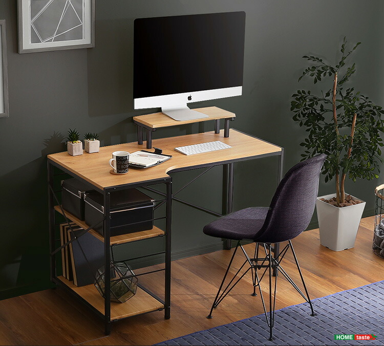 楽天市場】L字 デスク パソコンデスク L字型 コンパクト 卓上ラック