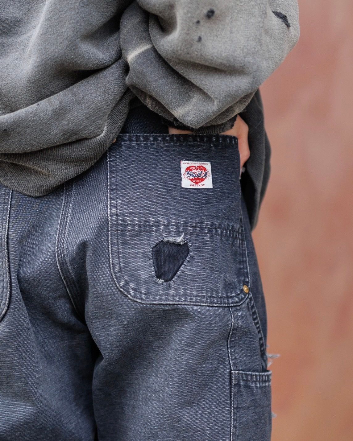 SAINT M×××××× - セントマイケル24AW DENIM DOUBLE KNEE (SM-YS1-0000