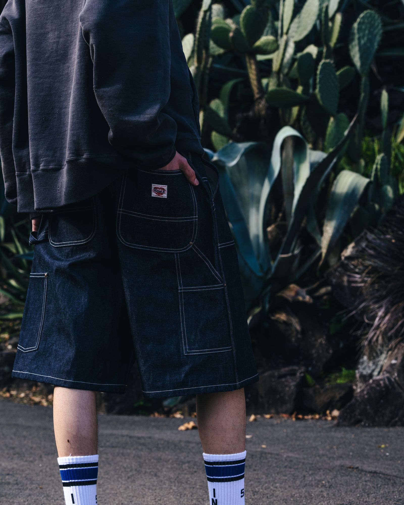 SAINT M×××××× - セントマイケル25SS デニムショーツRIGID DOUBLE KNEE