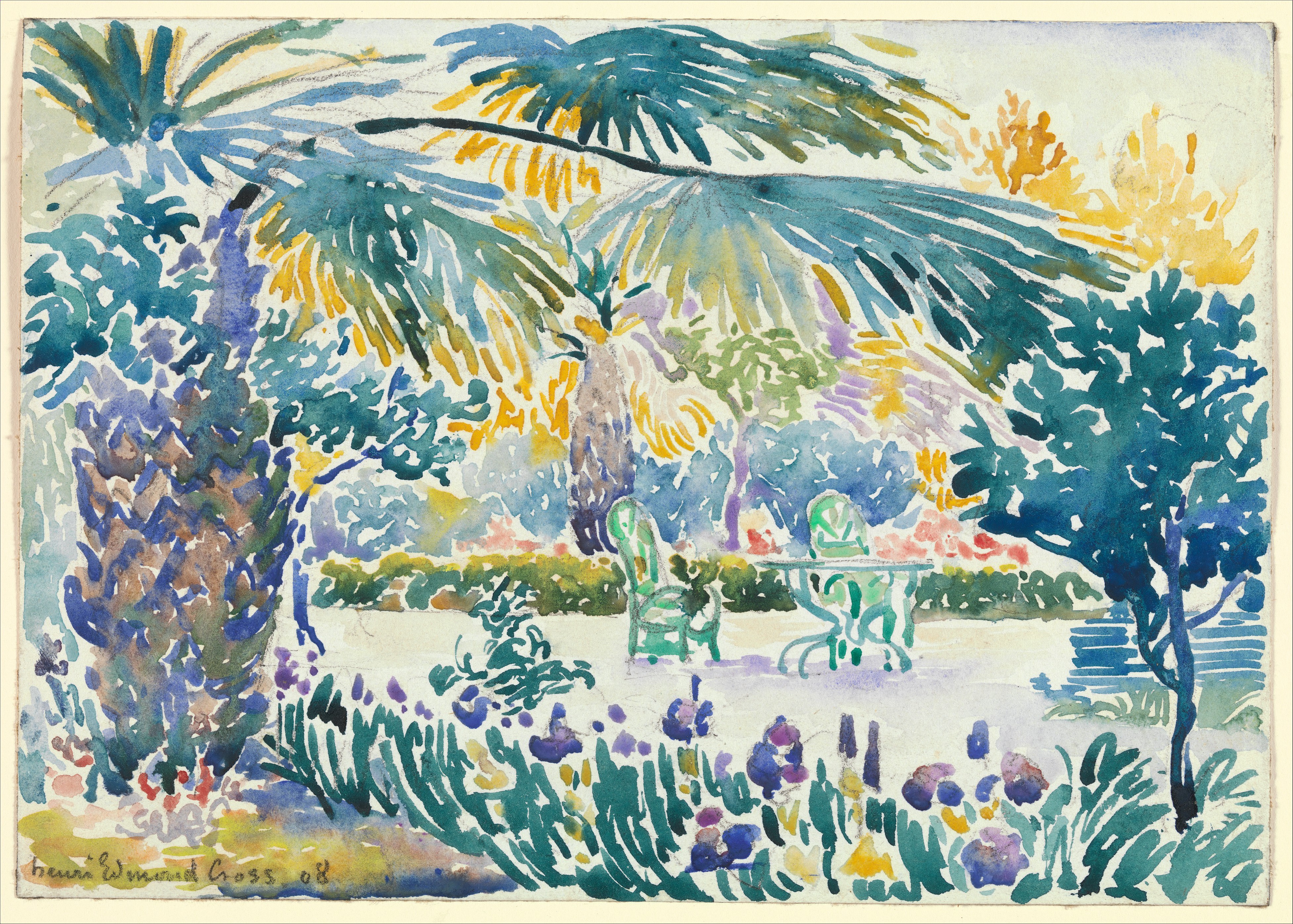 Henri-Edmond Cross (Henri-Edmond Delacroix) - Garden of the