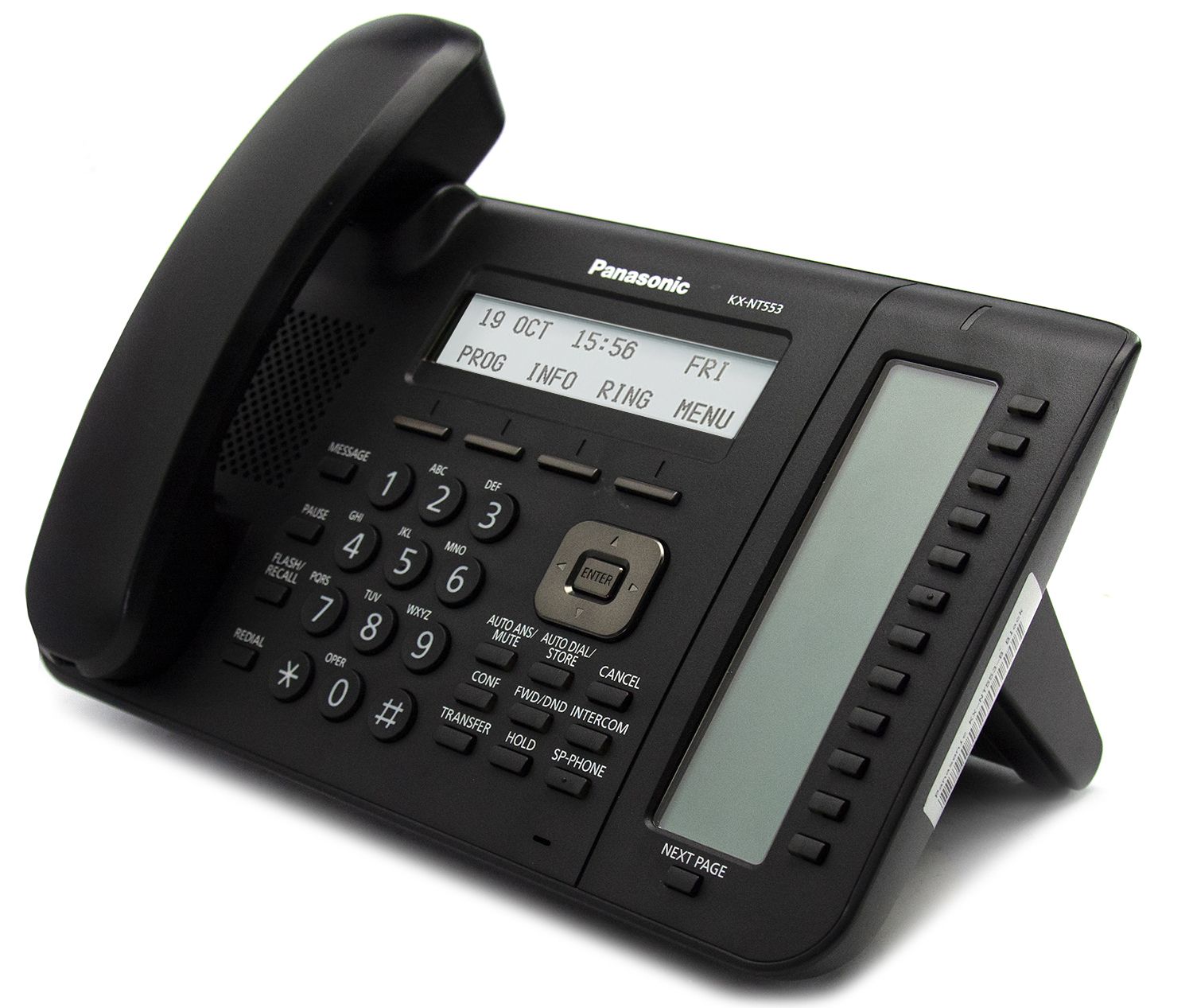 Panasonic KX-NT553-B 12-Button Black IP Display Speakerphone