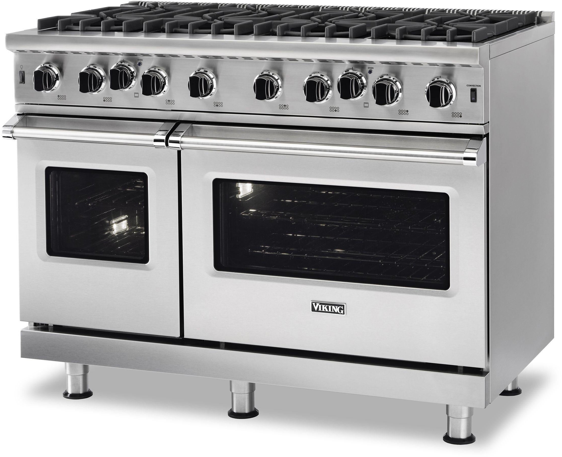 Viking VGIC54828BSS 48 Inch Wide 24 Inch D. Gas Open Burner Range