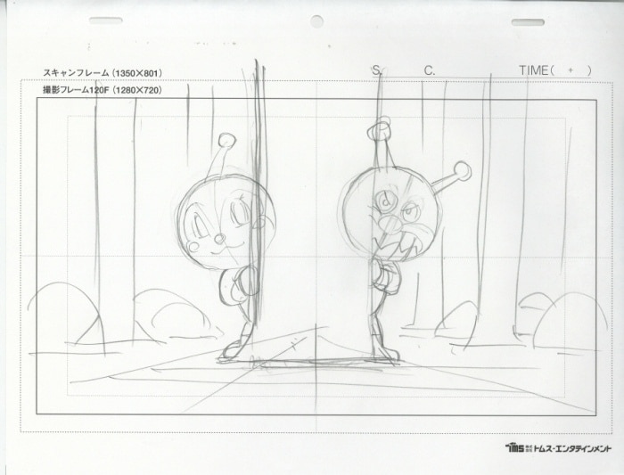 それいけ!アンパンマン ラフ原画