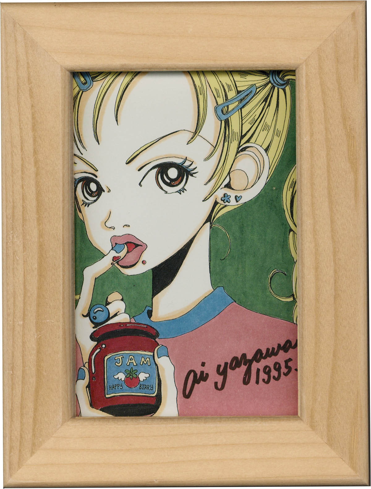 4104] 矢沢あい 直筆サイン入り複製カラーイラスト