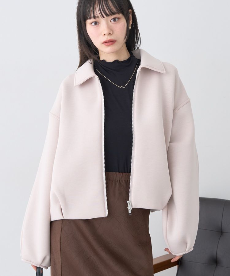 ダンボールニットZIPブルゾン/earth music&ecology（アース