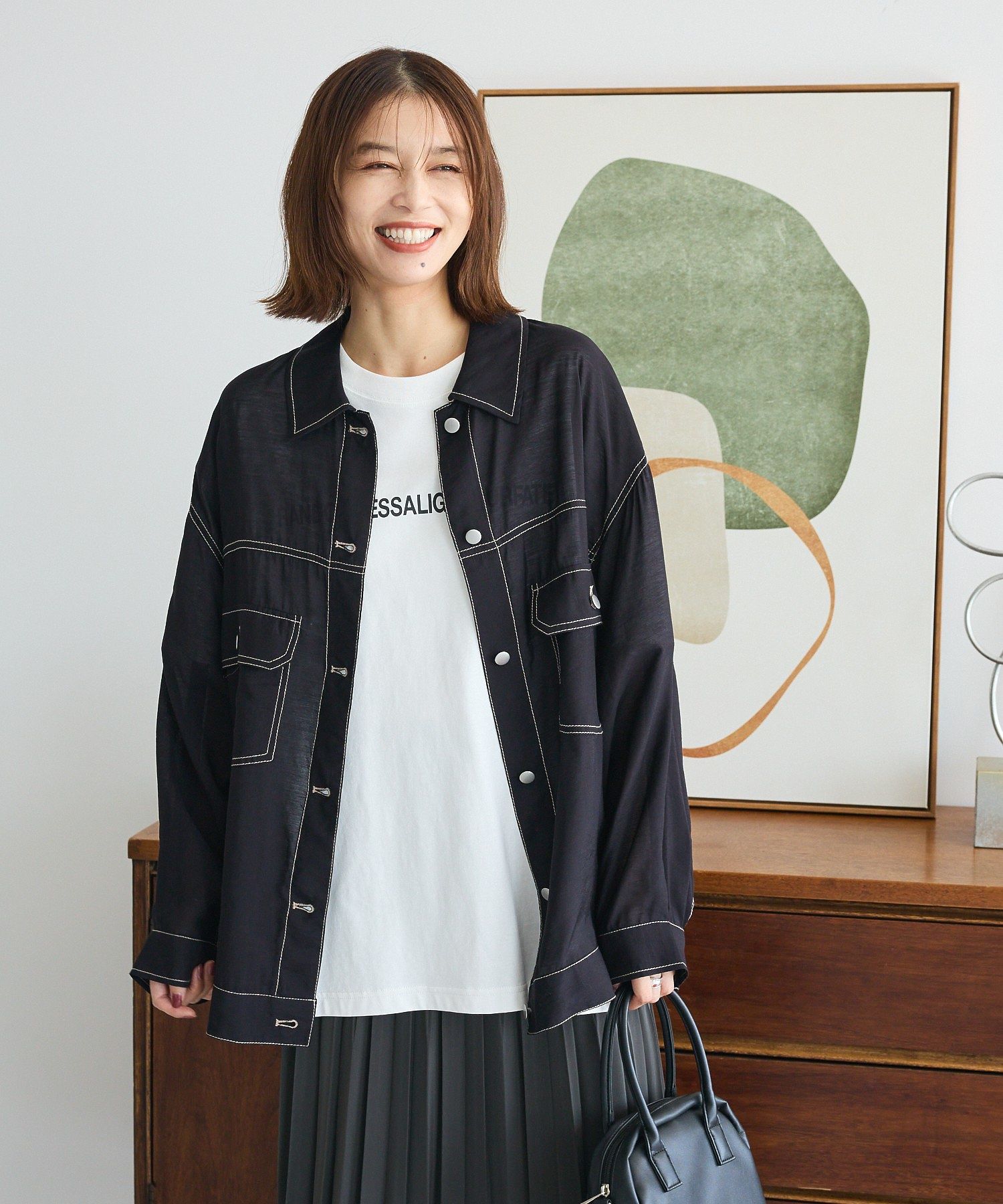 ELENCARE DUE カラーステッチシアーGジャンⅡ/Green Parks（グリーン