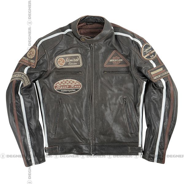 Webike | DEGNER デグナー ヴィンテージレザージャケット(13WJ-1D-BR