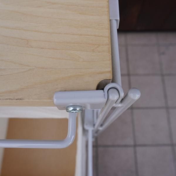 無印良品(MUJI)のスチール4段帆布バスケット付きユニットシェルフ