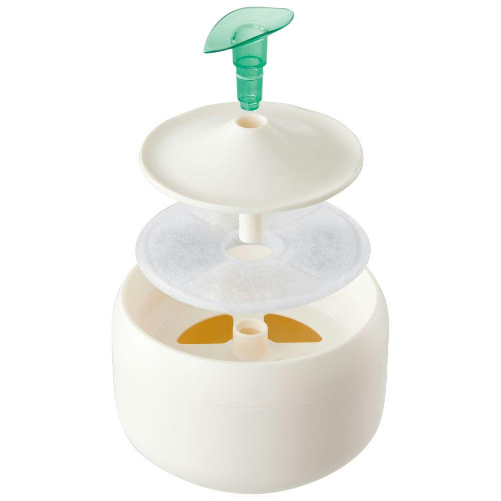 GEX ピュアクリスタル 猫用フィルター式給水器 ニャーロ 1L オフ