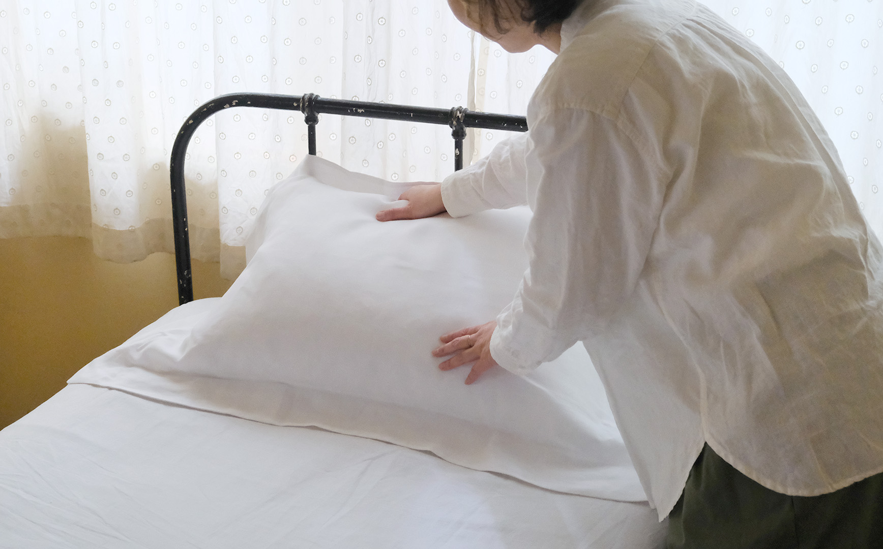 リネンの部屋》私たちのスタンダード。LIBECOのベッドリネン