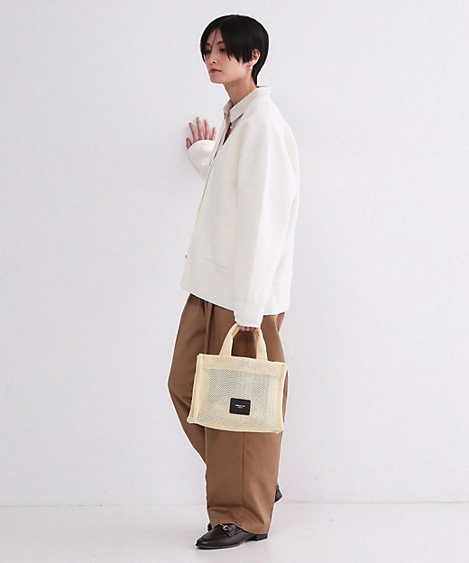 メッシュスクエアミドルトートバッグ【2WAY