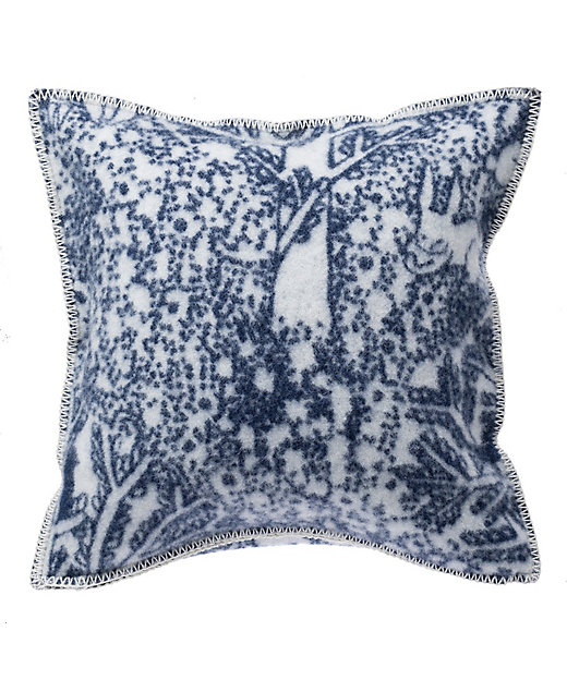 ウールクッションカバー rabbits play， birds