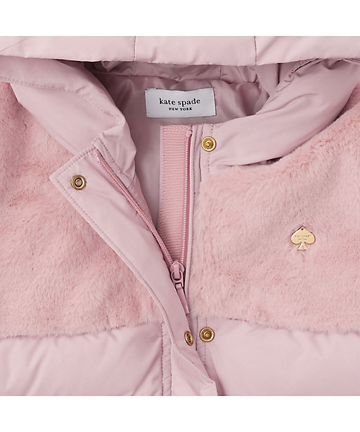 フェイクファー切り替え中綿ジャケット 8554500 | KATE SPADE