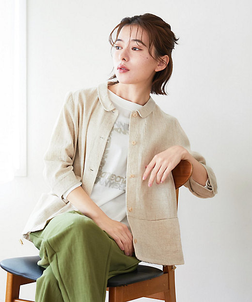 千鳥格子柄リネンコットンブラウス | GIANNI LO GIUDICE(Women/小さい