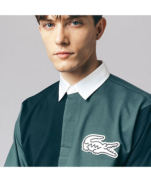カラーブロックラガーシャツ | LACOSTE/ラコステ | 三越伊勢丹