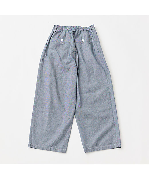 インディゴオックス3タックワイドパンツ | GRANDMA MAMA DAUGHTER