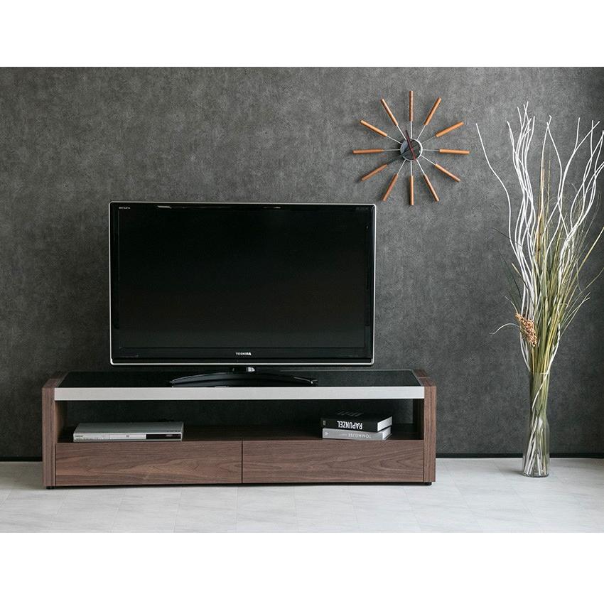 テレビ台 ローボード 収納 180cm おしゃれ ガラス天板 白 鏡面仕上げ