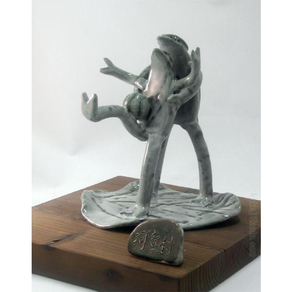 河童(カッパ) の置物 「1点物」大日如来 陶器 【公式通販】