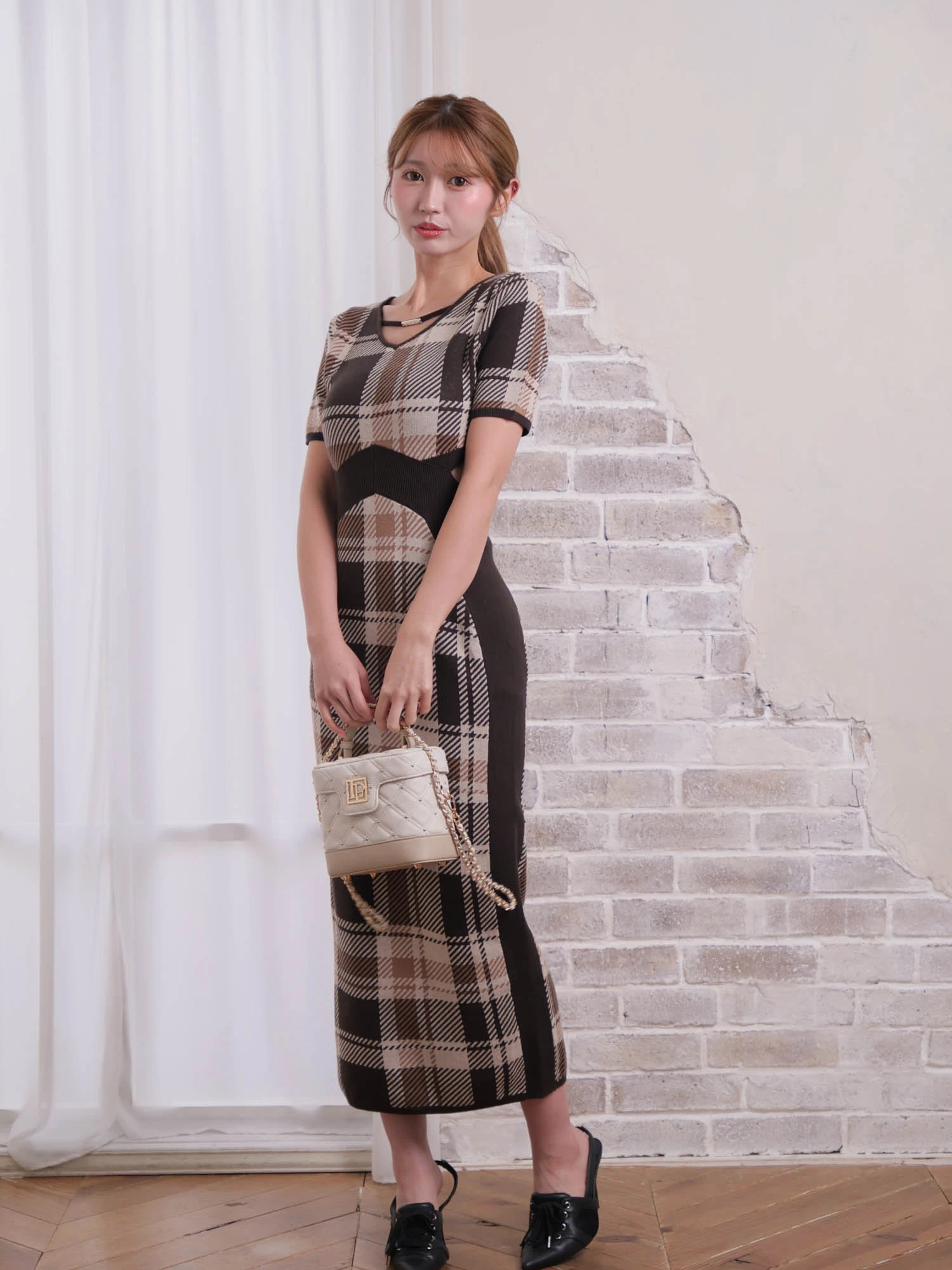 LIP SERVICE（リップサービス）｜ チェックジャガードカットアウト