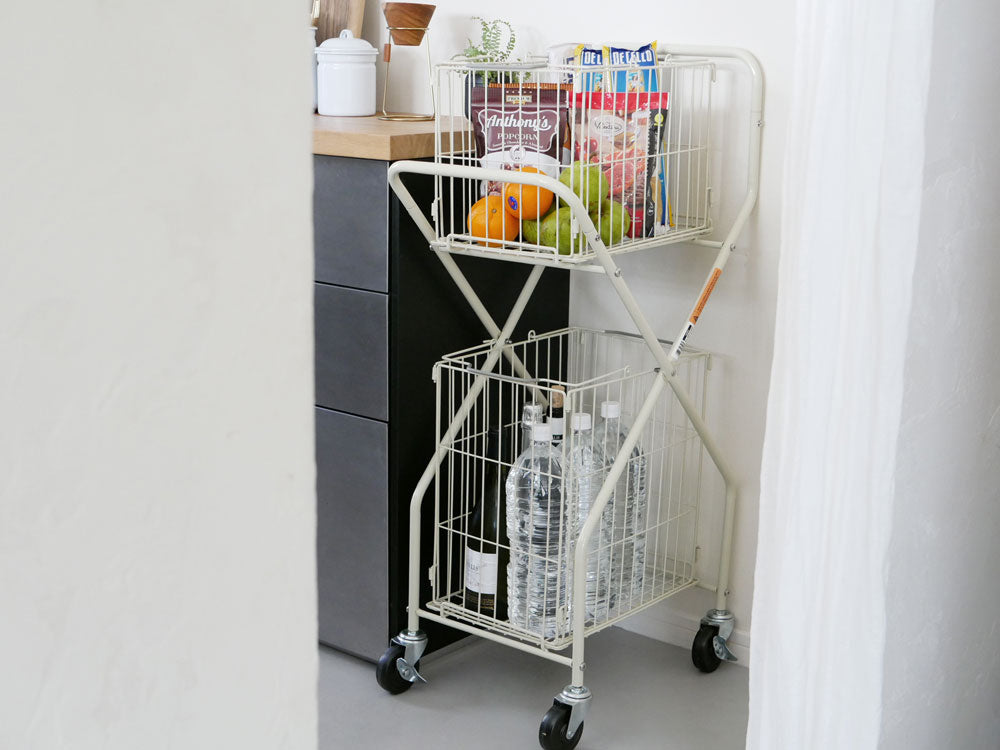 DULTON/ダルトン＞ランドリートローリー アイボリー – カチモ | カチ