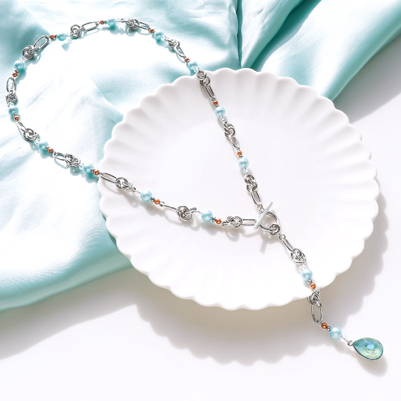 レシピNo.KR1242 クリスタルパールのY字2WAYネックレス – 貴和製作所