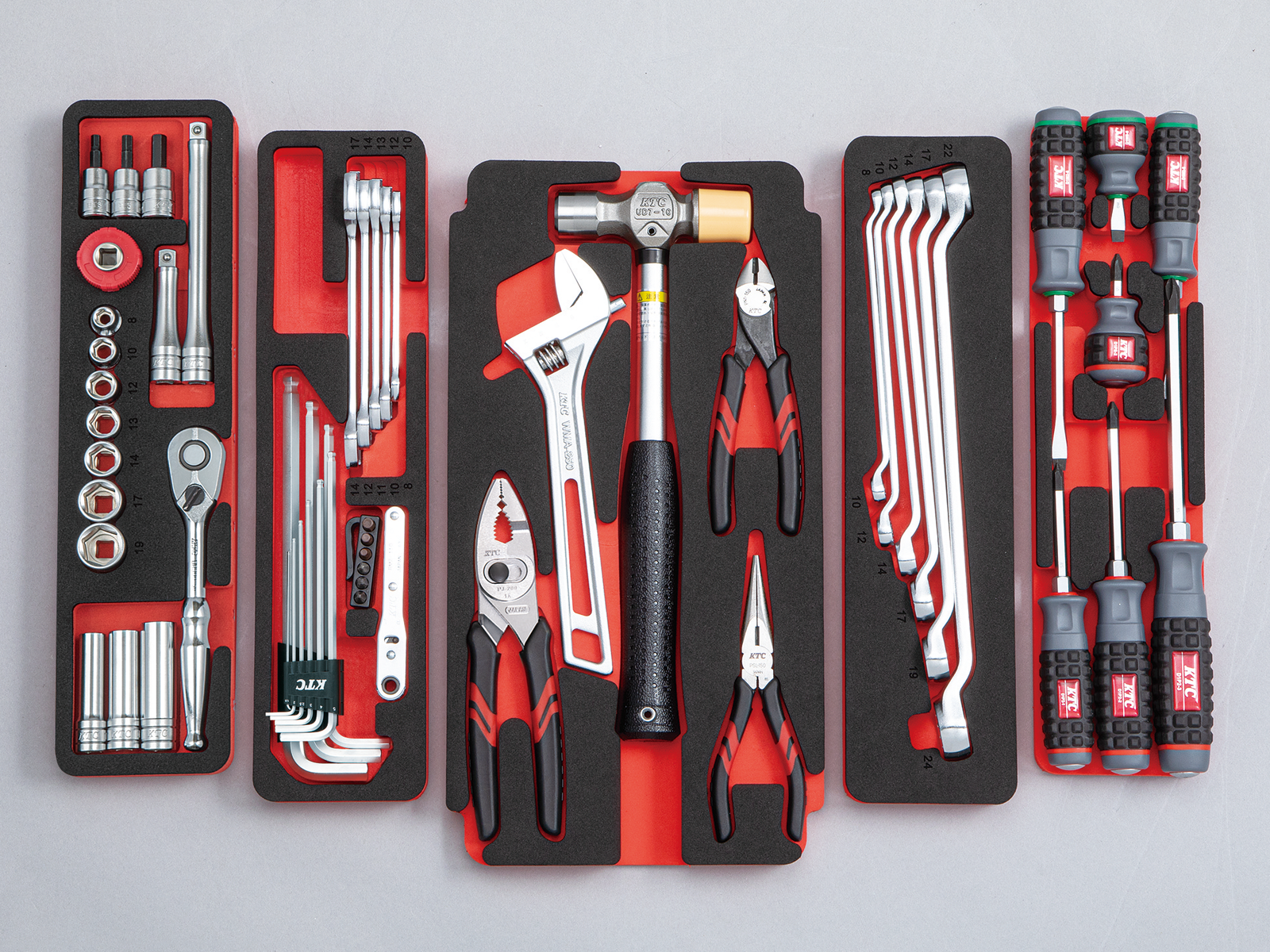 2025SKセール限定品】9.5sq.両開きメタルケースセット[56点] | KTC