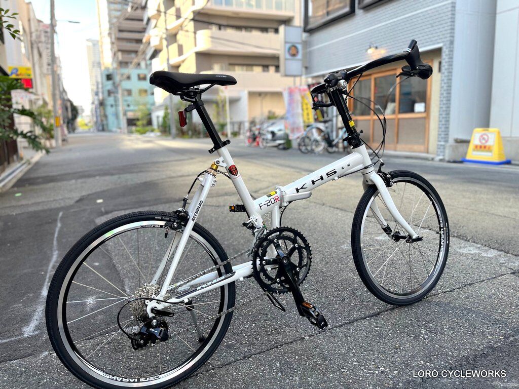 スモールサイズフレームを採用した珍しい折りたたみ自転車『KHS F-20RS