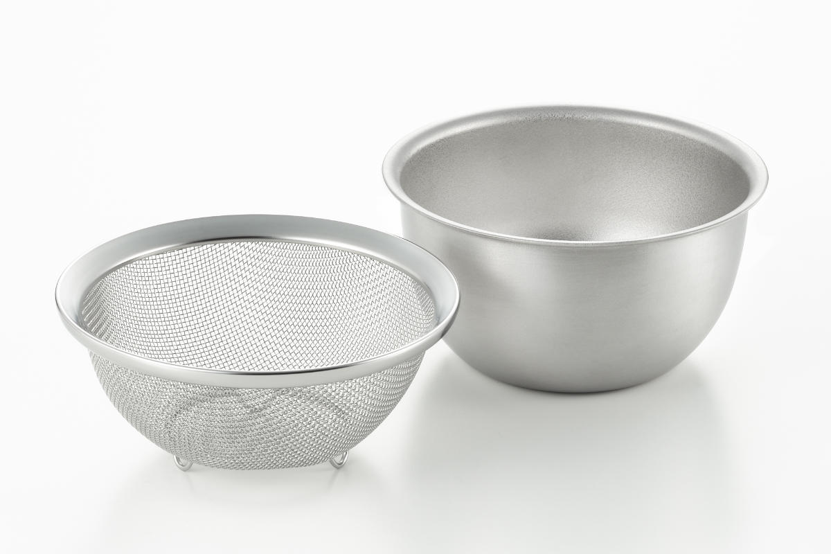 ザル＆ボウル 15cm 2点セット ステンレス製 郷技 日本製 （ 食洗機対応