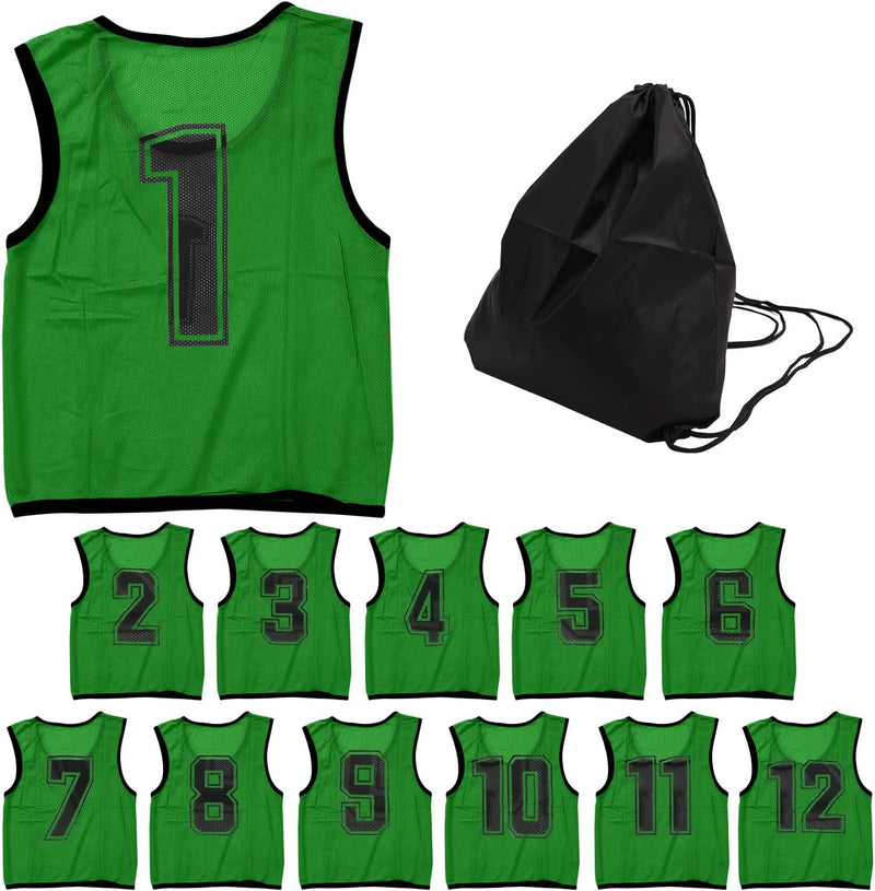 ロジック ビブス12枚セット 子供用 収納バッグ付き [ゼッケン