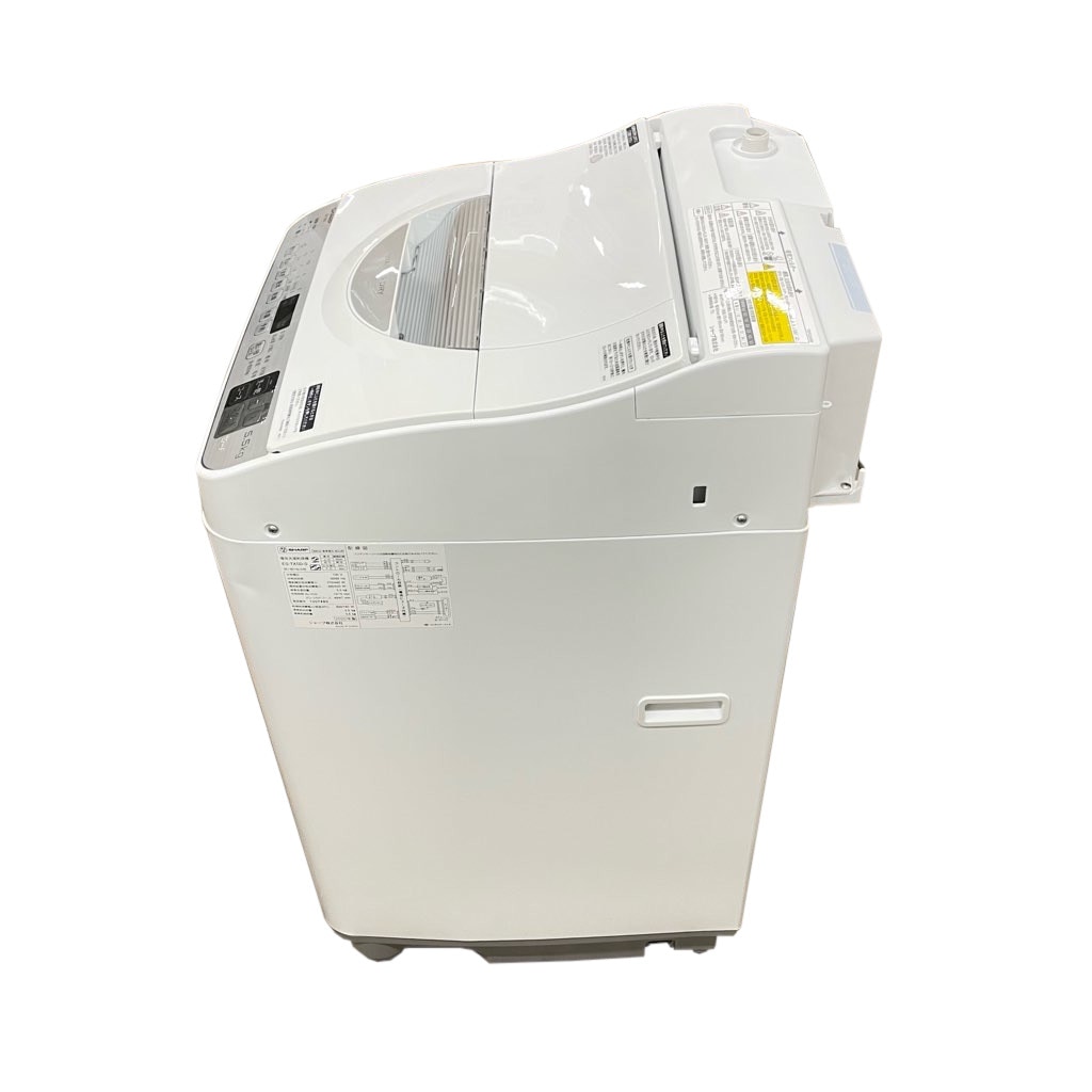 中古 洗濯5.5kg 乾燥3.5kg 全自動洗濯乾燥機 シャープ ES-TX5D-S 2020