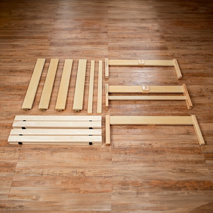 組立簡単な天然木すのこベッド シングル｜ファミリー・ライフ公式通販