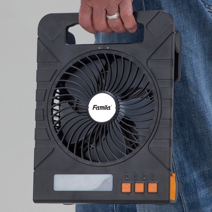 ファミラ 充電式ソーラーパワフルファン 本体のみ 付属品は付きません